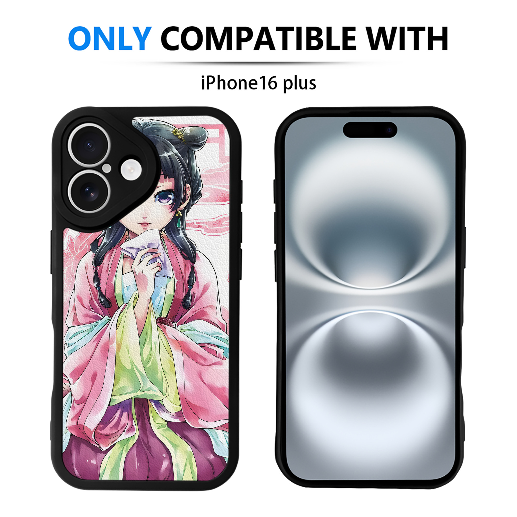 （画像用） 薬屋のひとりごと The Apothecary Diaries 【iPhone 16シリーズ対応】シリコンスマホケース（レザー調） 材質：シリコン
